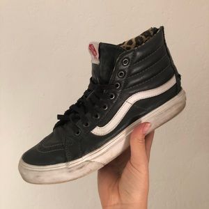 Vans Sk8 Hi Black Leather